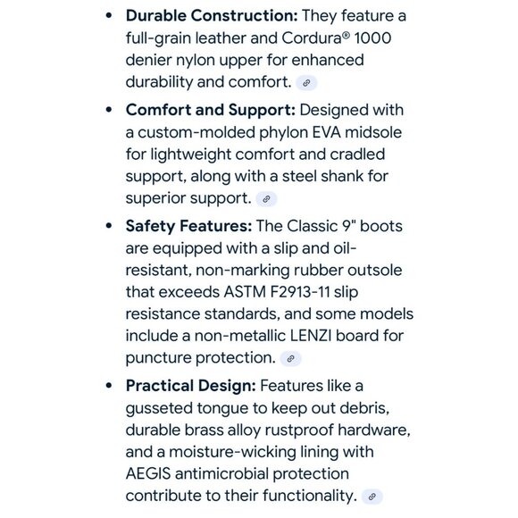 Original S.W.A.T. Classic 9" Tactical Boots Size 10 Black Leather & Cordura Dura - Picture 8 of 11